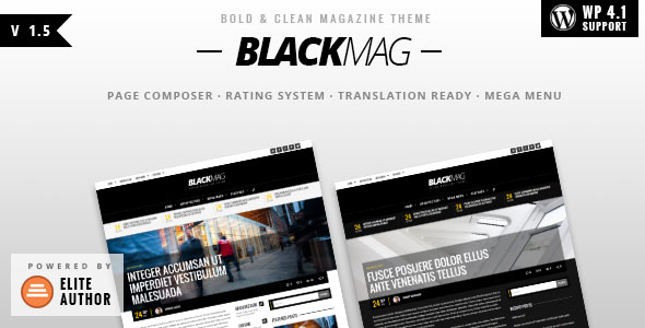 BLACKMAG v1.5 - Bold & Clean Magazine Theme