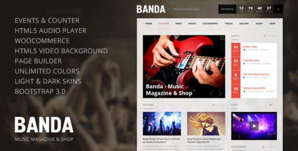 Banda v1.2.4 - WordPress Music Magazine