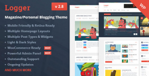 Logger v2.8 – Magazine/Personal Blogging Theme