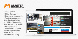 Master v1.6.1 – Premium Blog & Magazine WordPress Theme