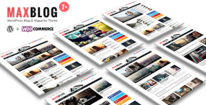 MaxBlog v7.3 – Flat News Magazine Blog WP