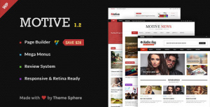 Motive v1.2.1 – Magazine, News, Blog WordPress Theme