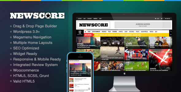 NewsCore v1.9.3 - A Blog, Magazine and News Theme for WP