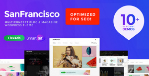 SanFrancisco v1.0.4 – MultiConcept Blog & Magazine WordPress Theme