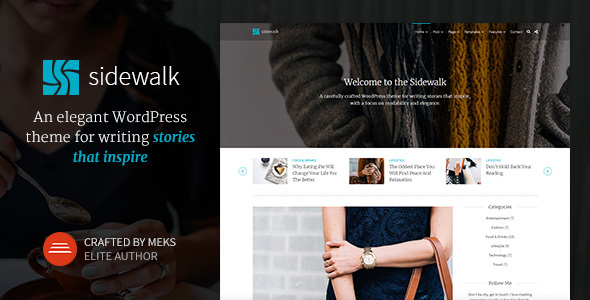 Sidewalk v1.1.1 - Elegant Personal Blog WordPress Theme