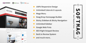 SoftMag – SEO Responsive WordPress Magazine