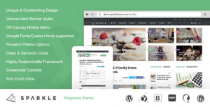 Sparkle v2.0.7 – Outstanding Magazine theme for WordPress