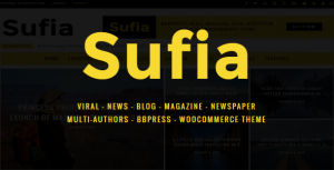 Sufia – News Blog Magazine Newspaper Multipurpose Theme