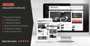 Unicorn v2.0 – Clean and Responsive Magazine Theme