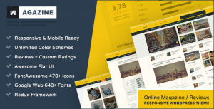 Wagazine – Magazine & Reviews Responsive WordPress Theme