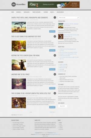 AccentBox Responsive Blogger Template [ blogspot themes ]