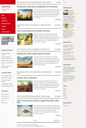 Adaption Responsive Blogger Template [ blogspot themes ]