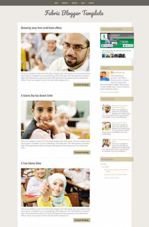 Al Islami Blogger Template [ blogspot themes ]