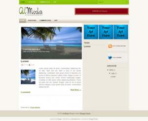 Al Moda Blogger Template [ blogspot themes ]