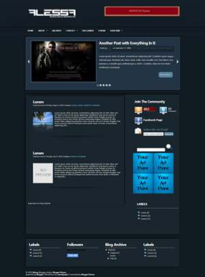 Alessa Blogger Template [ blogspot themes ]