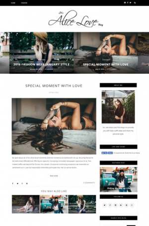 Alice Personal Blogger Template [ blogspot themes ]