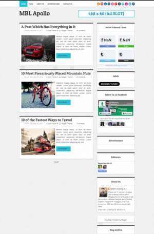 Apollo Blogger Template [ blogspot themes ]