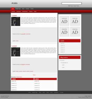 Aristo Blogger Template [ blogspot themes ]