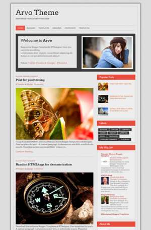 Arvo Theme Responsive Blogger Template [ blogspot themes ]