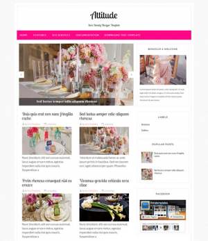 Attitude Blogger Template [ blogspot themes ]