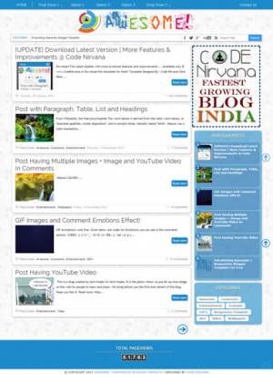 Awesome Responsive Blogger Template [ blogspot themes ]