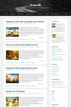 Baskerville Responsive Blogger Template [ blogspot themes ]