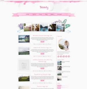 Beauty Blogger Template [ blogspot themes ]