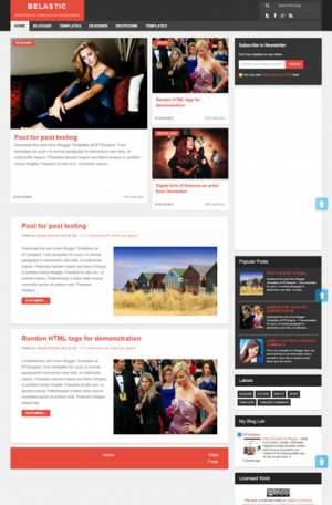 Belastic Responsive Blogger Template [ blogspot themes ]