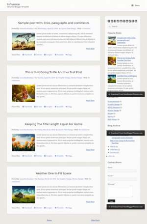 Bittero Blogger Template [ blogspot themes ]