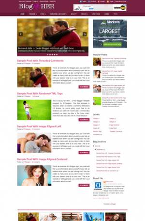 Blog for Her Blogger Template [ blogspot themes ]