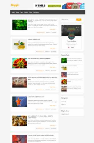 Bloggie Blogger Template [ blogspot themes ]