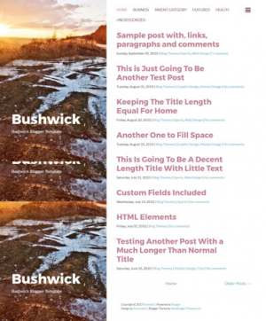 Bushwick Responsive Blogger Template [ blogspot themes ]