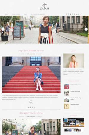 Calmer Fashion Blogger Template [ blogspot themes ]