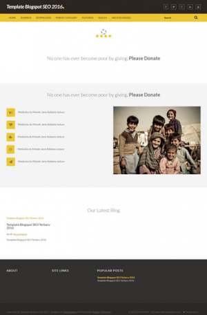 Charity Mag Blogger Template [ blogspot themes ]