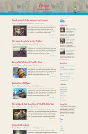 Cheer Responsive Blogger Template [ blogspot themes ]