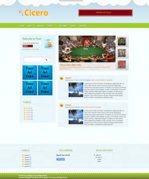 Cicero Blogger Template [ blogspot themes ]