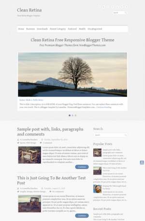 Clean Retina Responsive Blogger Template [ blogspot themes ]