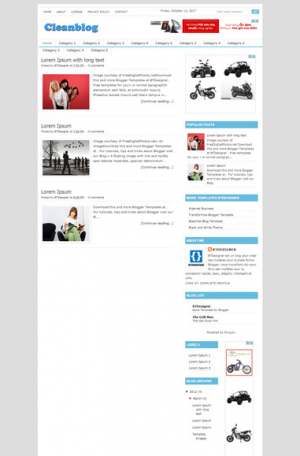 Cleanblog Blogger Template [ blogspot themes ]