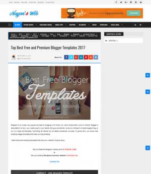 Compact Blogger Template [ blogspot themes ]