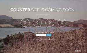 Counter coming soon Blogger Template [ blogspot themes ]