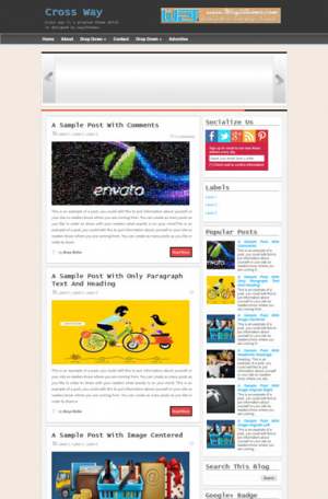 Cross way Responsive Blogger Template [UNCLEAR] [ blogspot themes ]