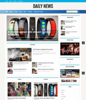 Daily News Blogger Template [ blogspot themes ]