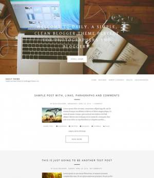 Daily Theme Blogger Template [ blogspot themes ]