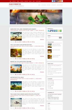 DailyTribune Blogger Template [ blogspot themes ]