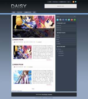 Daisy Blogger Template [ blogspot themes ]