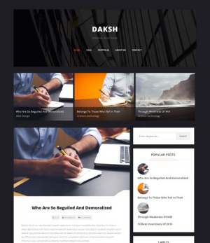 Daksh Blogger Template [ blogspot themes ]