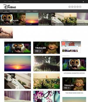 Digbug Video Responsive Blogger Template [ blogspot themes ]