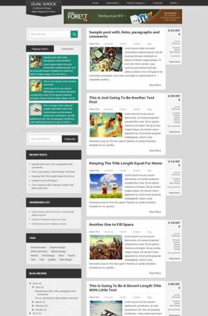 DualShock Responsive Blogger Template [ blogspot themes ]