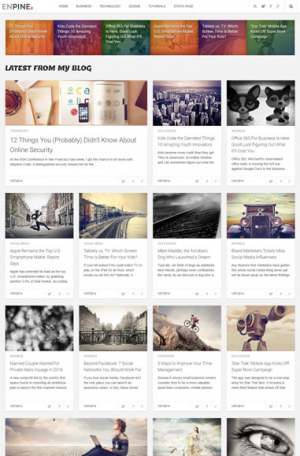 Enpine Blog Responsive Blogger Template [ blogspot themes ]