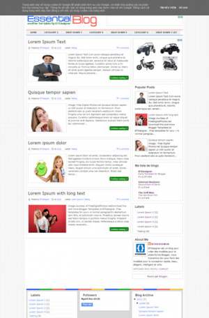 Essential Blogger Template [ blogspot themes ]